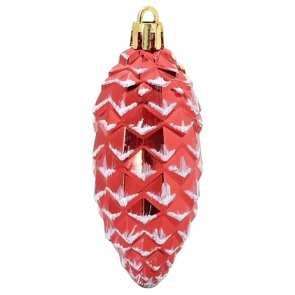 Palla di pino di Natale 40 pcs Rosso Plastica 42018895