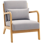 Poltrona Lounge Elegante ¨C Minimal ¨C Tessuto Velluto Grigio Scuro