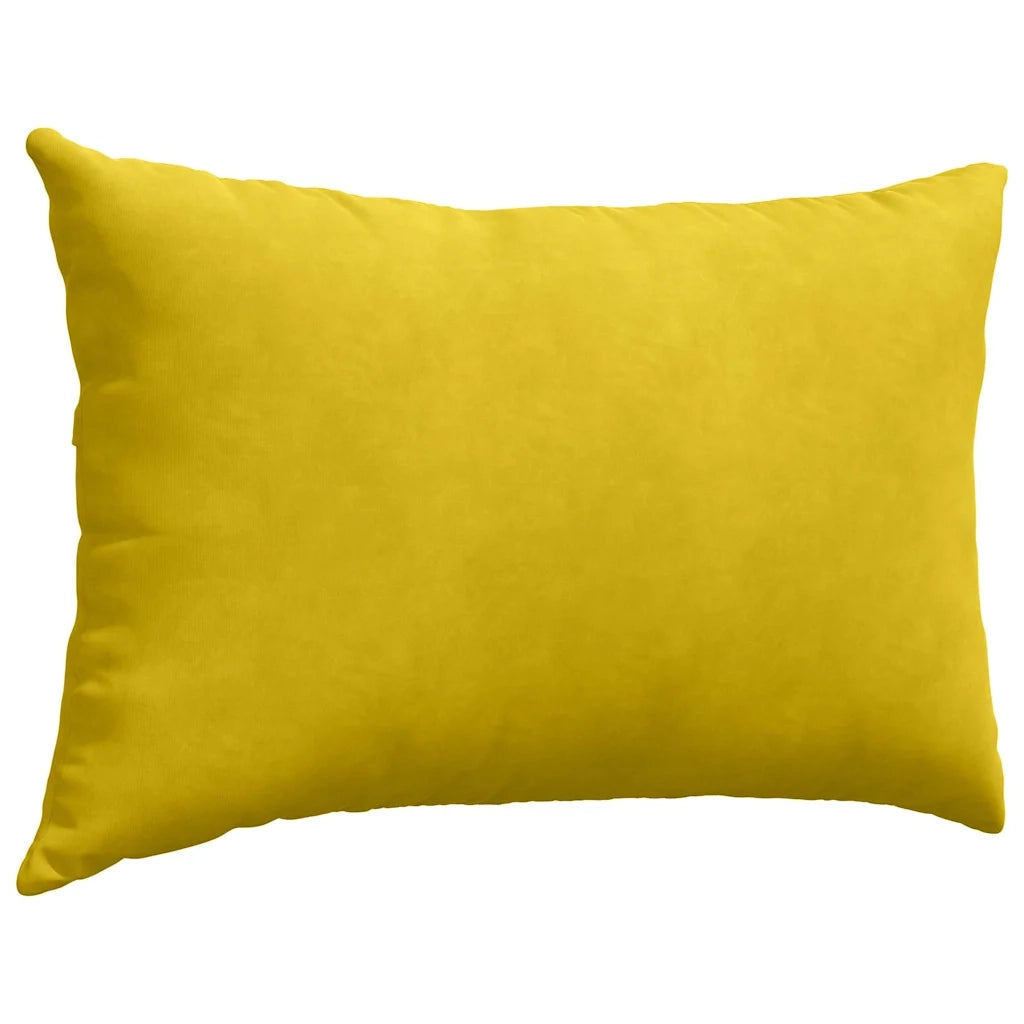 Cuscini da Divano 2 pcs Giallo 60 x 40 cm Tessuto in Cords 42013677