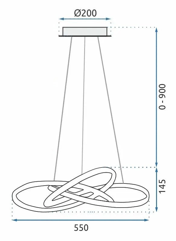 Lampada App395-cp Black