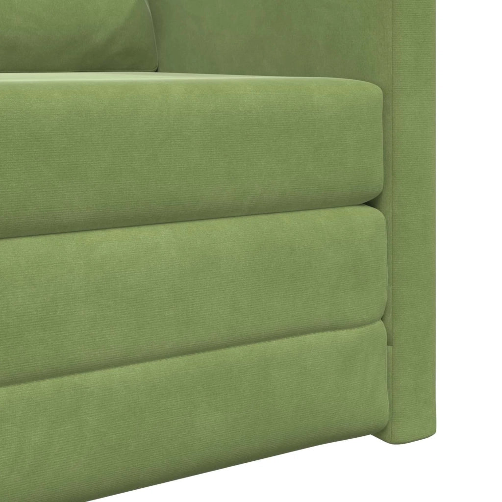 Divano letto Verde chiaro 74 x 77 x 81 cm Velluto 4106619