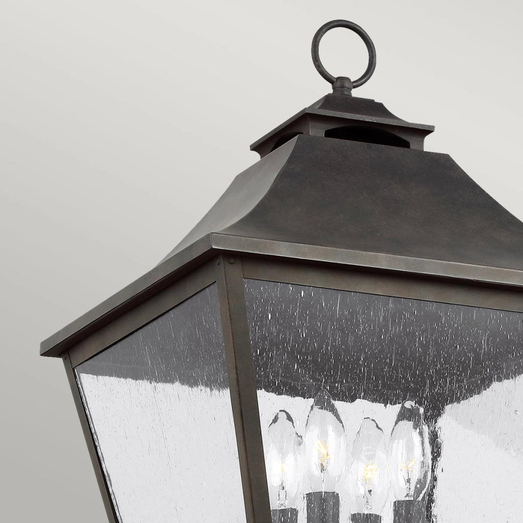 Lanterna giardino retro Galena 4xE14 40W bronzo Feiss