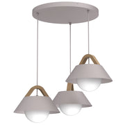 Lampada a sospensione Funda 3xE27 kashmir legno Luminex