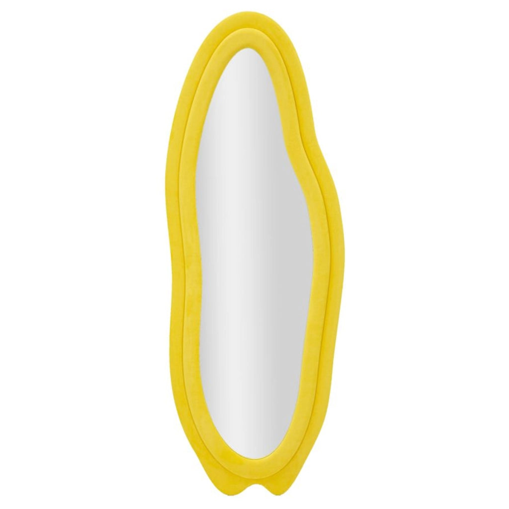 Specchio con Cornice VKH467, Giallo, MDF, 40x4x160 cm