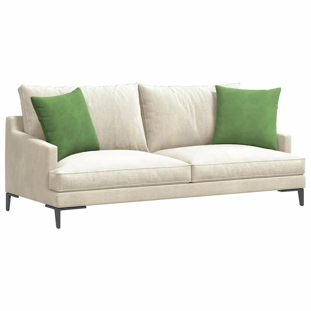 Cuscini da Divano 2 pz-Set di 2 Cuscini per Sofa Verde chiaro 45 x 45 cm