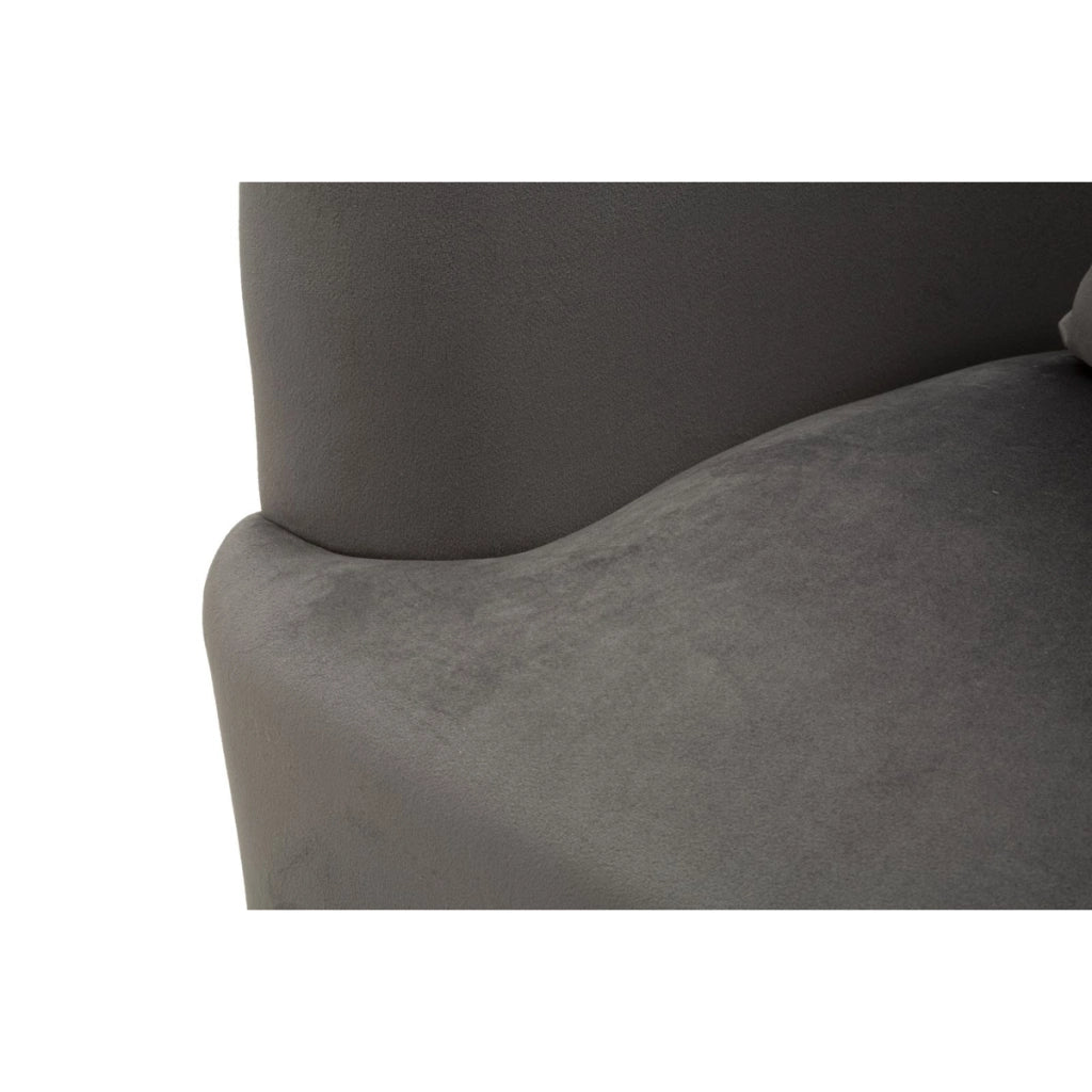 Poltrona VKH313, Grigio, Legno, 73x66x78 cm
