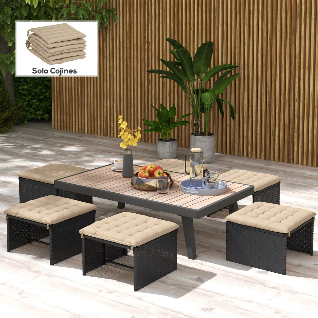 Cuscini per Sedie ¨C Zephmum ¨C Caqui 40x40 cm 6 pezzi
