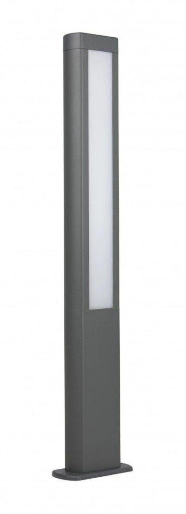 Paletto luce esterno 80cm LED 8W grigio scuro IP54