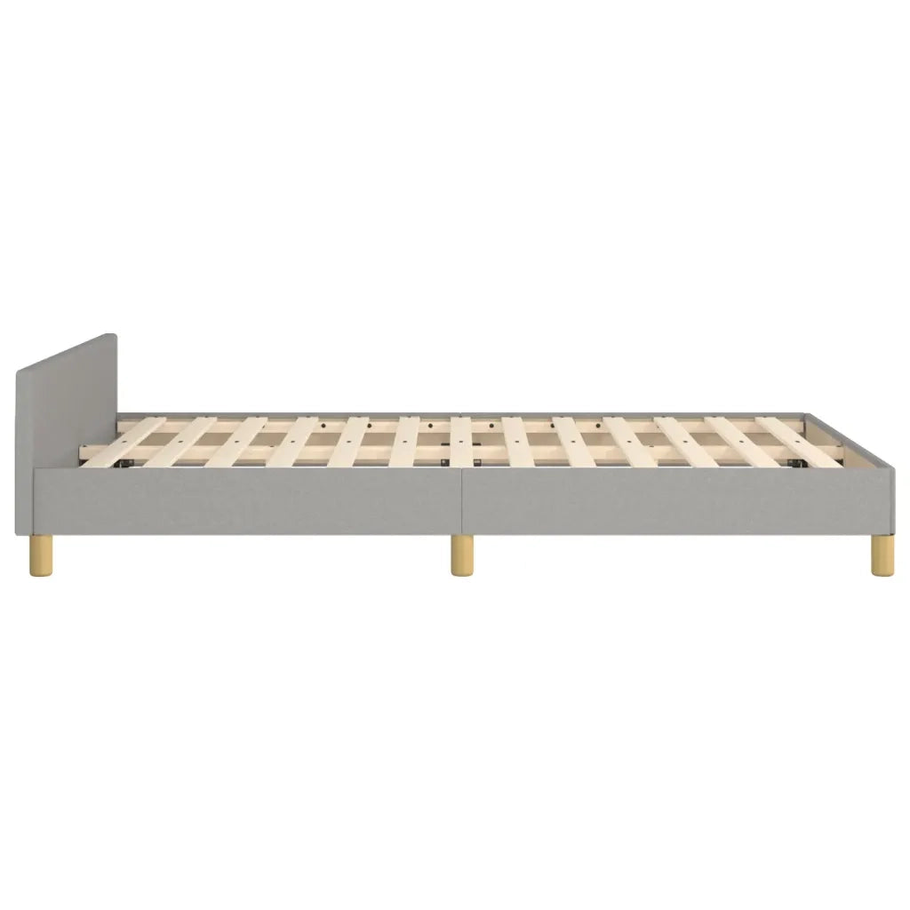 Giroletto senza Materasso Grigio Chiaro 120x200 cm Tessuto