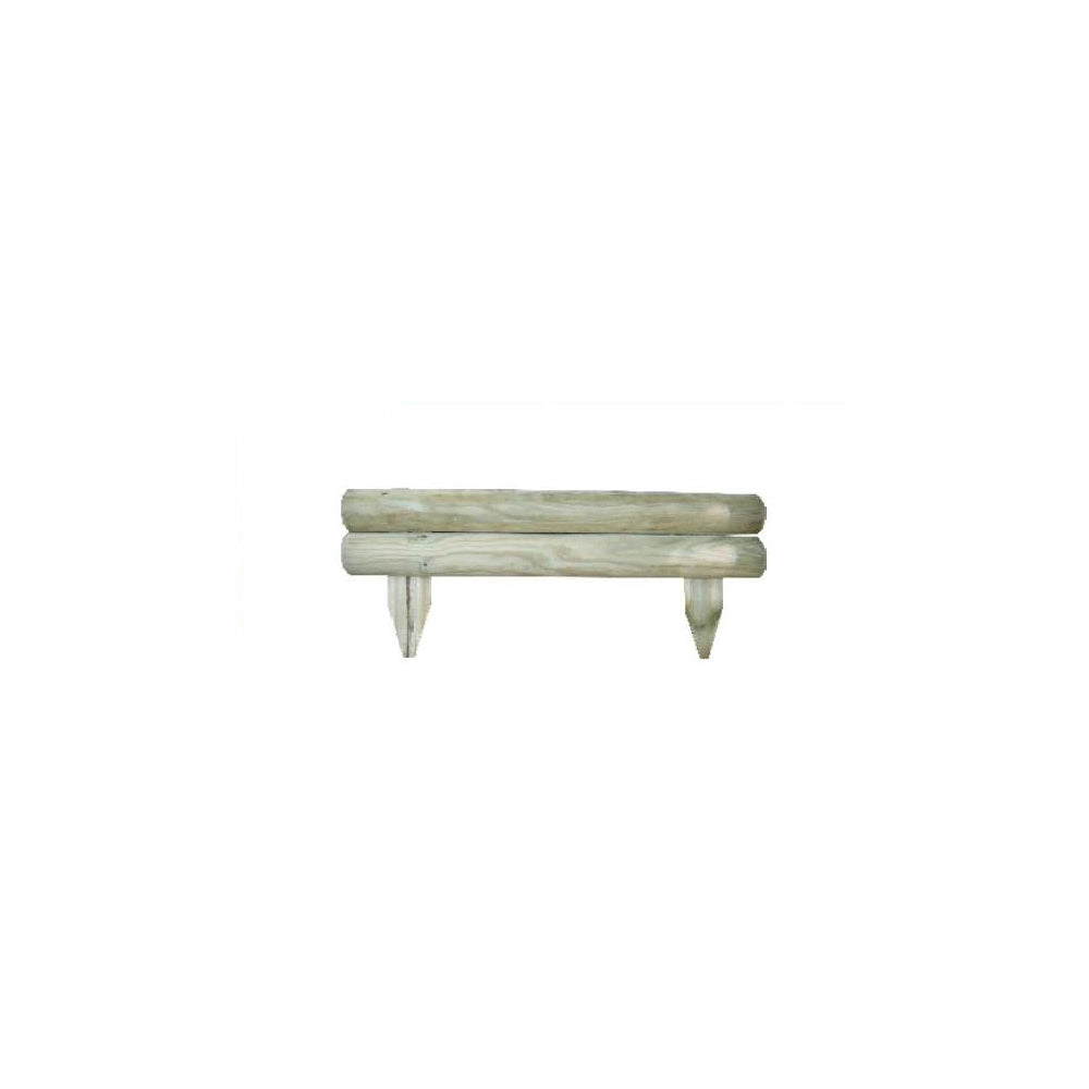 BORDURA FLORA RETTA 50XH10/20CM CON 2 MEZZI PALI D