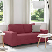 Divano a 2 Posti Rosso Vino 180x77x82 cm in Tessuto 4105169