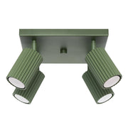 Lampada da soffitto KARBON 4 verde oliva