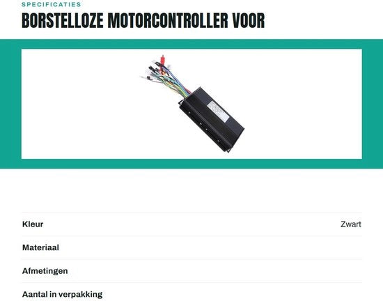 Controllore Motorizzato Senza Batteria per Biciclette Elettriche e Scooter