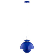 Lampada a sospensione moderna blu RUNO Alfa 1xE27 15W