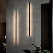 ZMH Applique da parete a LED per interni nera 100cm lampada da parete moderna 3000K per corridoio e camera da letto