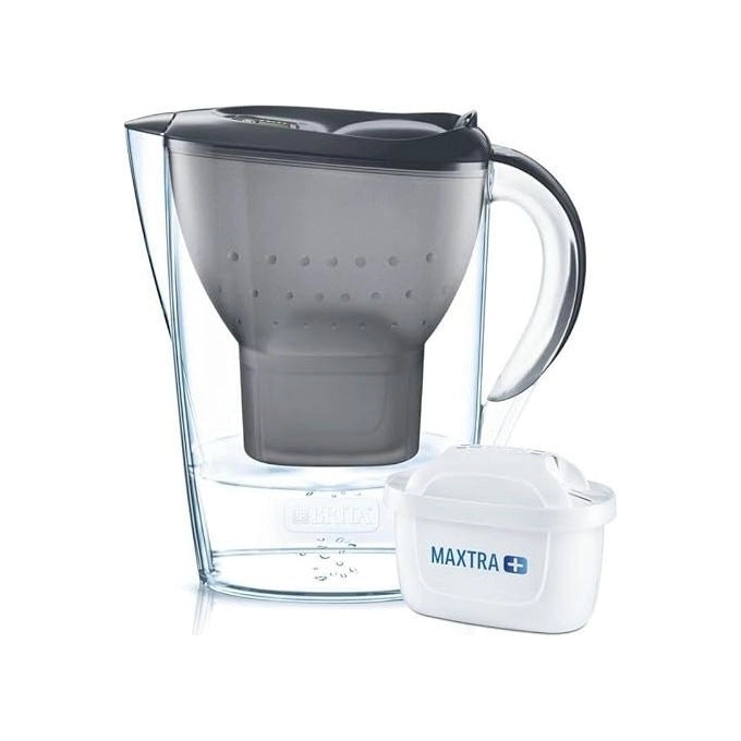 BRITA 790722 Marella Caraffa Filtrante per Acqua con Filtro MAXTRA PRO All-in-1 Capacita' 2,4 Litri colore graphit