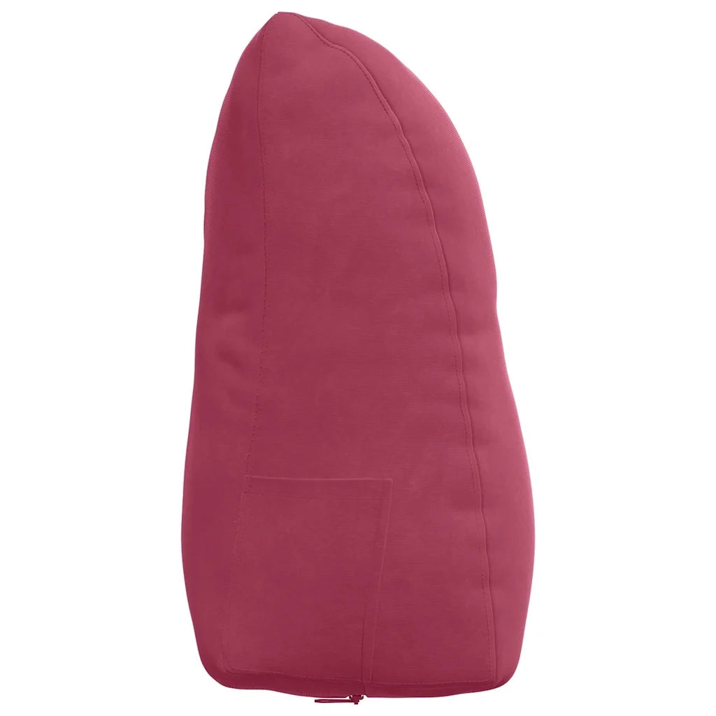 Cuscino per Schiena | Cuscino dorsale Rosso Vino 45 x 24 x 50 cm Velluto
