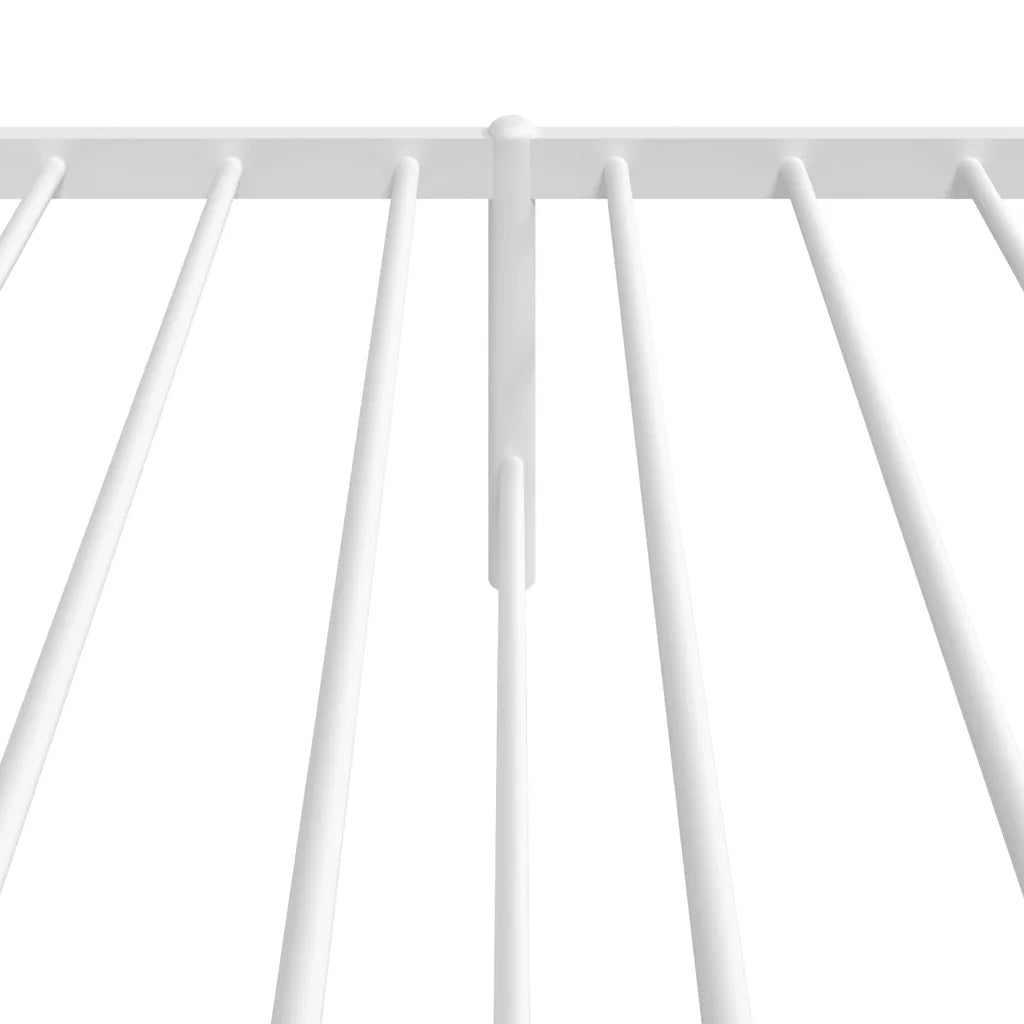 Giroletto senza Materaso con Testiera Metallo Bianco 75x190 cm 350921