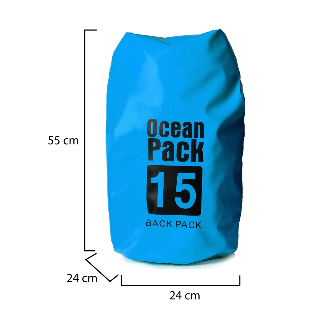 Semarese, Borsa Impermeabile Capacità 15 lt, blu