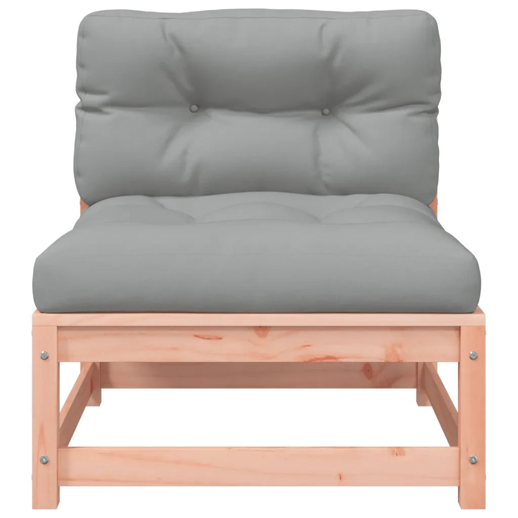 Divano da Giardino Senza Braccioli con Cuscini e Poggiapiedi-Sofa da Giardino-Divano da esterno 406161