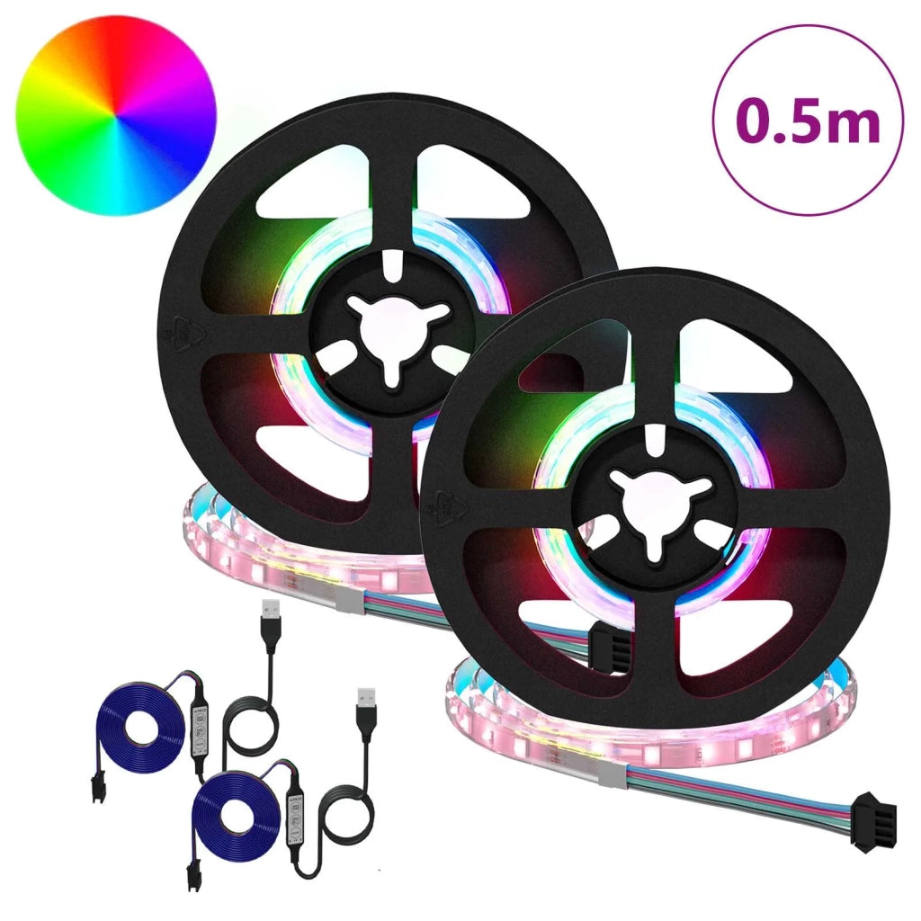 Striscia LED 2 pcs Nero e trasparente 250 mm Rame e plastica 3429112