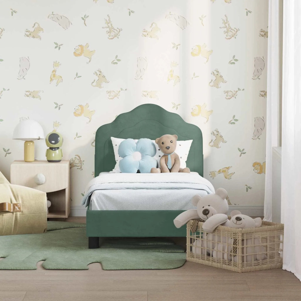 Struttura letto per bambini con testata-Giroletto per bambini Verde Mare 70 x 140 cm 230517