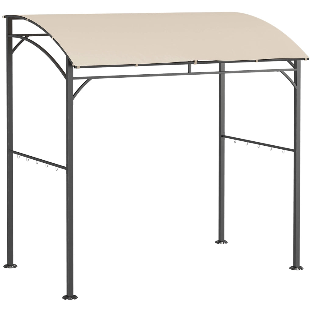 Gazebo per Barbecue ¨C Minimal ¨C Beige e Nero 215x150x182cm