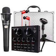 Trade Shop - Kit Per Registrazione Audio Con Effetti Sonori Live Scheda E Microfono Supporto -