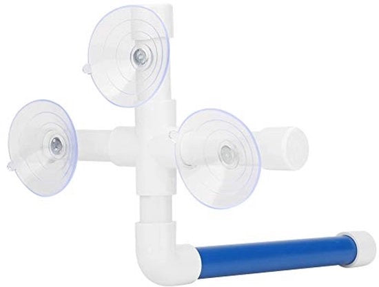 Accessorio per uccelli con beccuccia - vasca per uccelli - supporto per vasca - giocattolo per uccelli - materiale: plastica - dimensioni: 22x22x17cm - vasca per uccelli