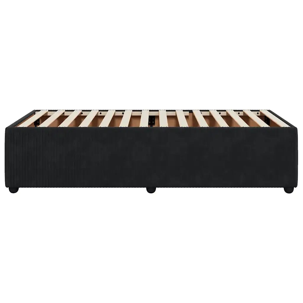 Giroletto Nero 90x200 cm in Velluto