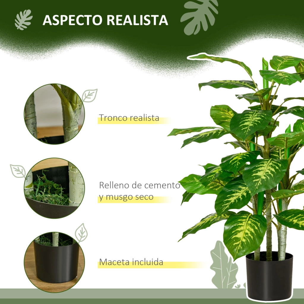 Pianta Artificiale Aglaonema ¨C Minimal ¨C 95 cm Verde