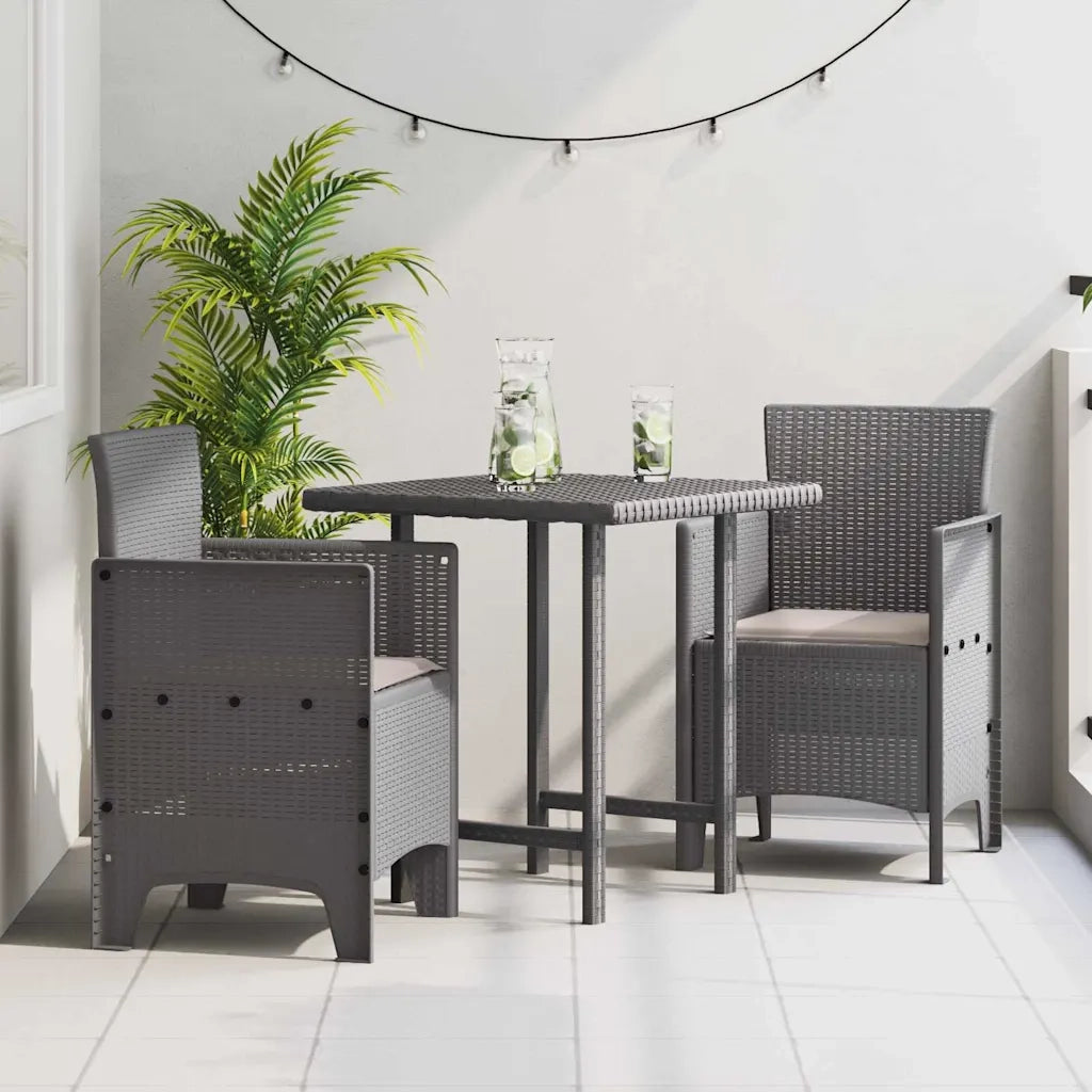 Sedia da Giardino 2 pz | Sedie da Esterno Grigio chiaro 53 x 49 x 85 cm