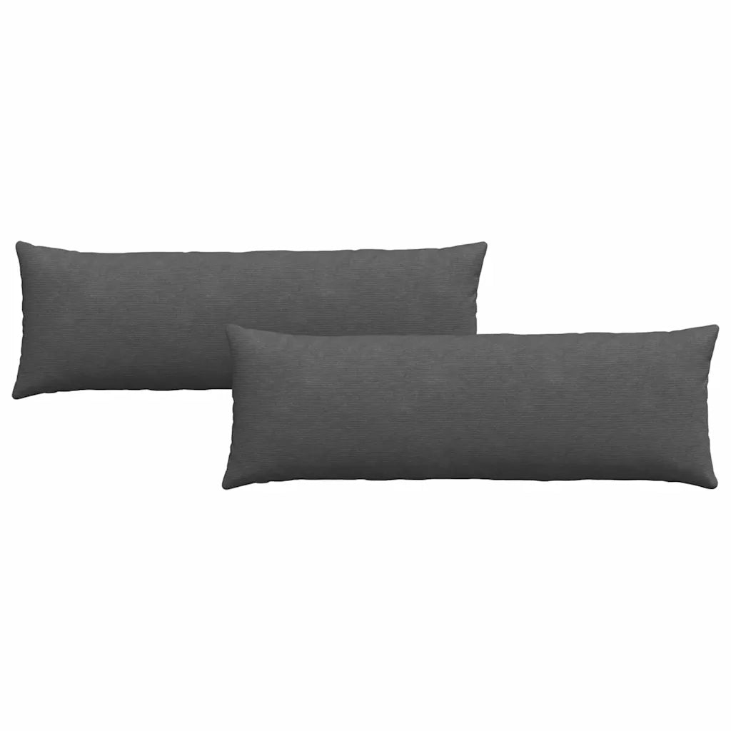 Cuscini da Divano 2 pz-Set di 2 Cuscini per Sofa Grigio scuro 120 x 40 cm 516772