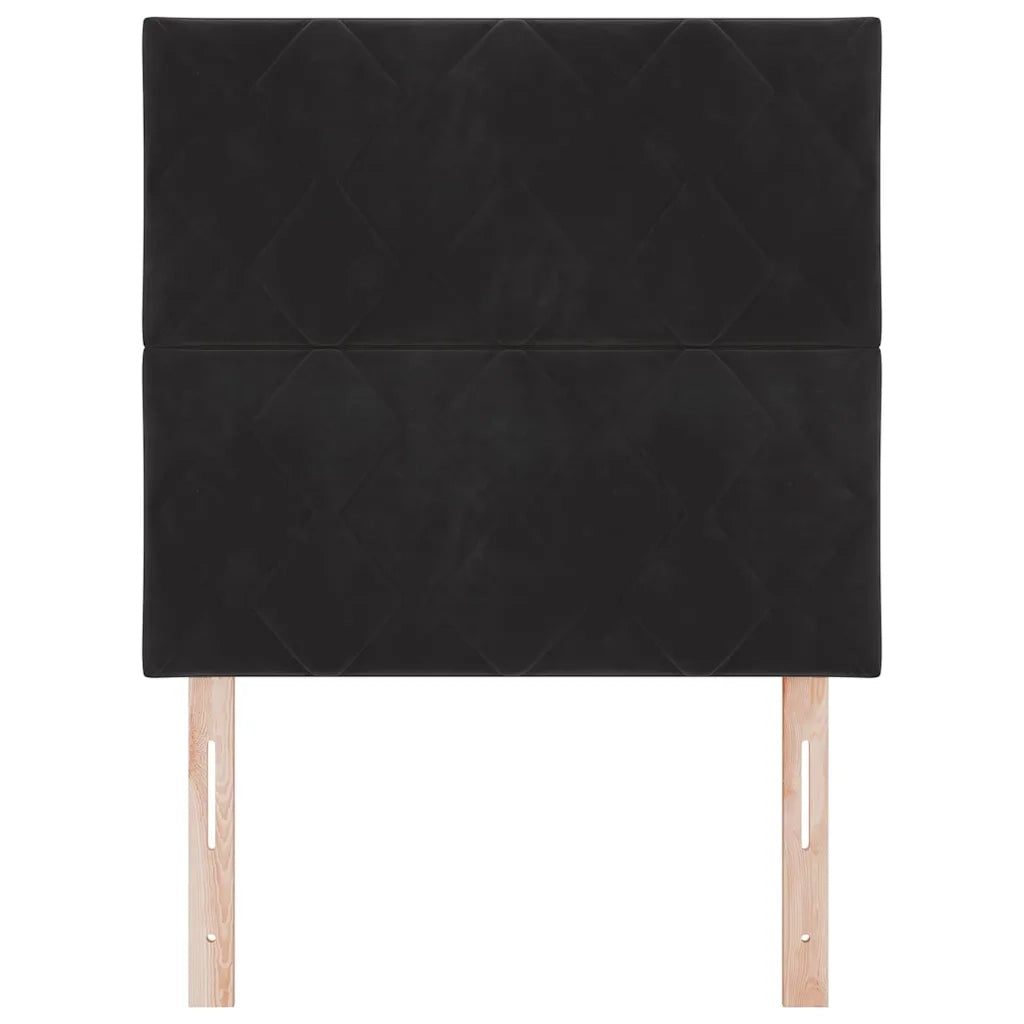 Testiera Nero 90 cm Velluto 3337895