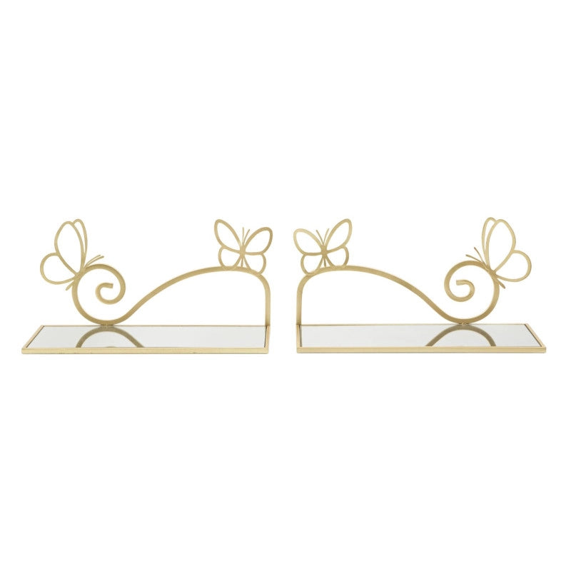 Comodino Mensola Butterfly Coppia cm 41,5x18x21