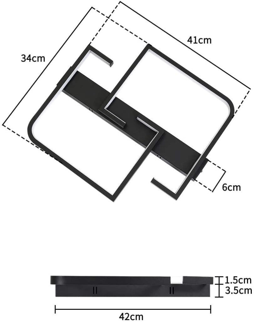 ZMH Lampada da soffitto LED moderna per camera letto corridoio