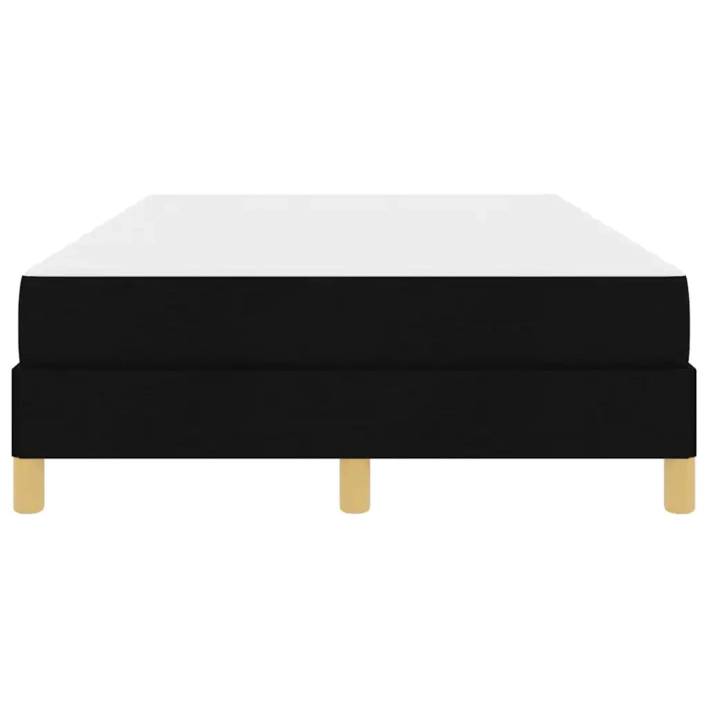 Letto a molle con materasso Nero 120 x 200 cm Tessuto