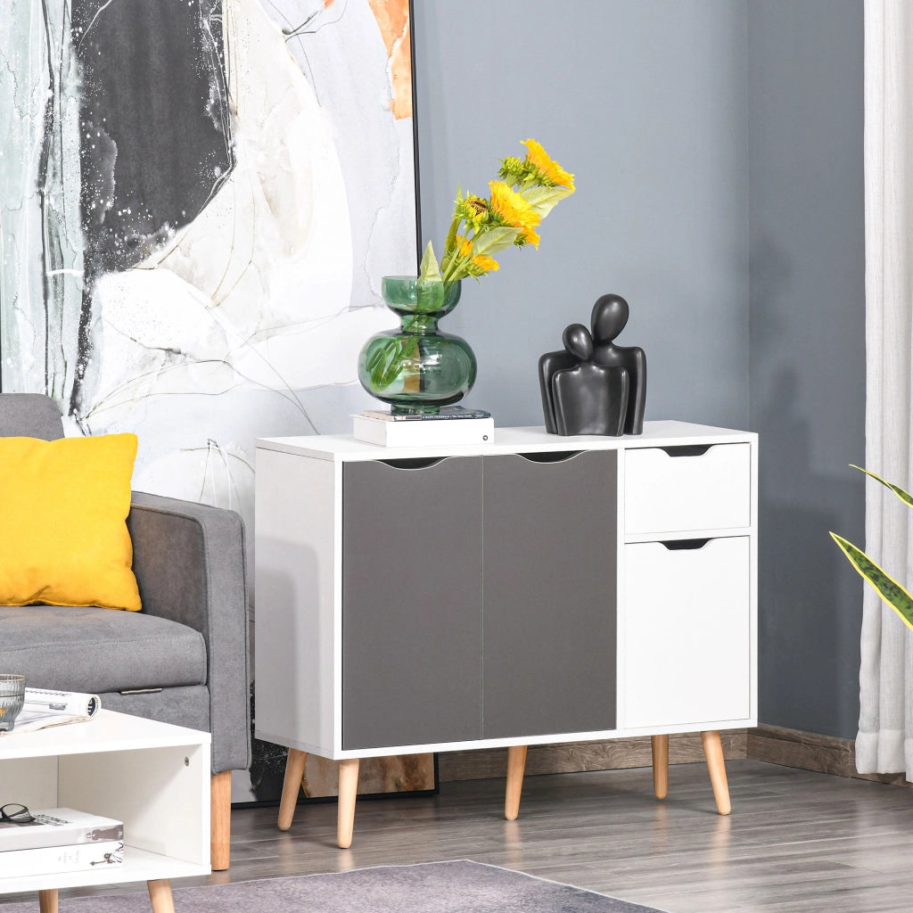 Armadio ¨C Minimal ¨C 90x30x72 Bianco Grigio