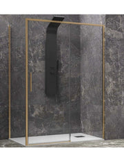 Box doccia LEA 400 150x70 x200 cm profilo oro
