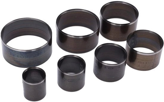 Set di punzoni per biscotti - 7 pezzi - Acciaio di alta qualità - Taglio rapido - Diverse misure - Duraturo e resistente agli urti - Forma di punzone