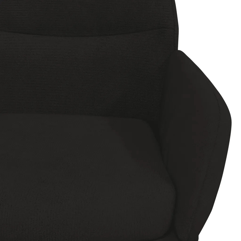 Poltrona Relax Nera in Velluto 341114
