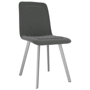 Sedie da Pranzo 2 pz Grigie in Velluto 282569