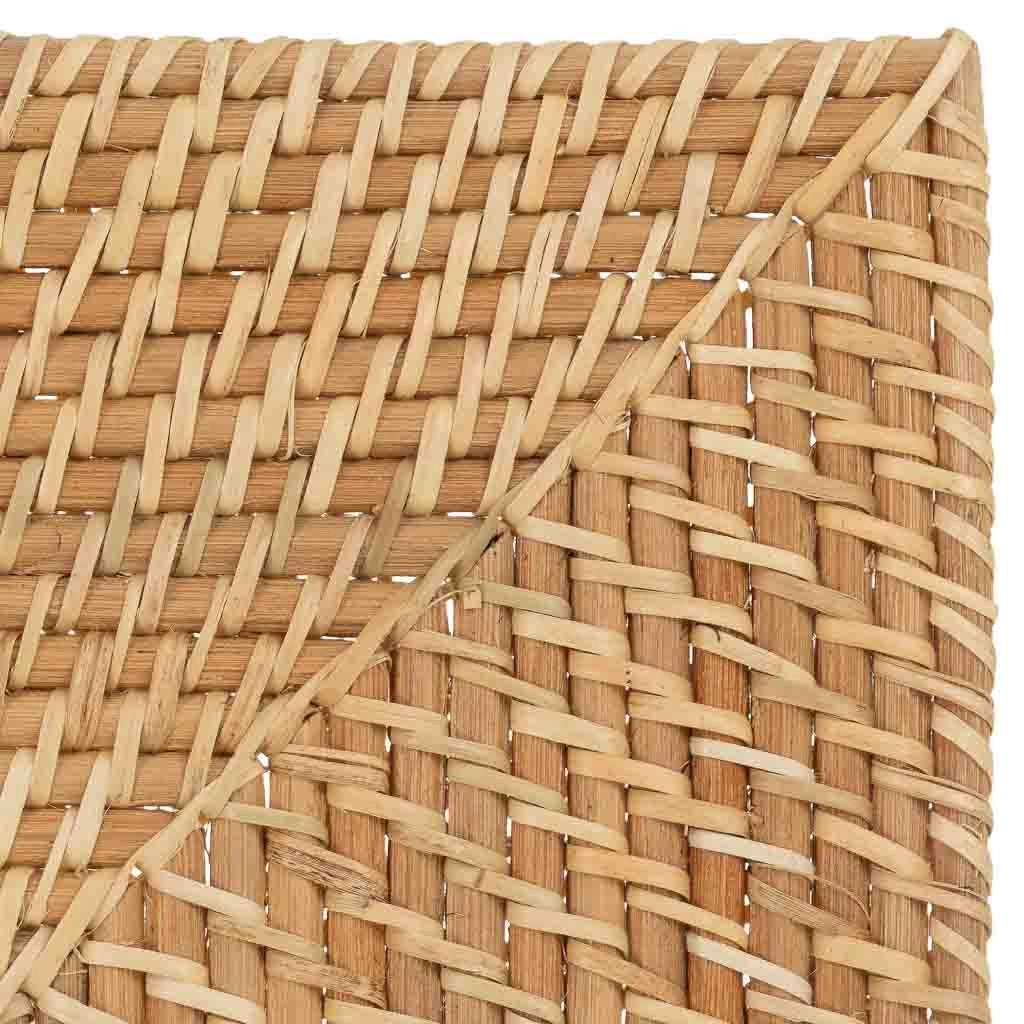 Sottopentola in rattan marrone 32x32x1