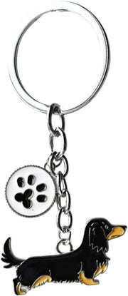 Sostegno per Cane in Metallo con Tasca Carina - Modello Teckel Nero 2.