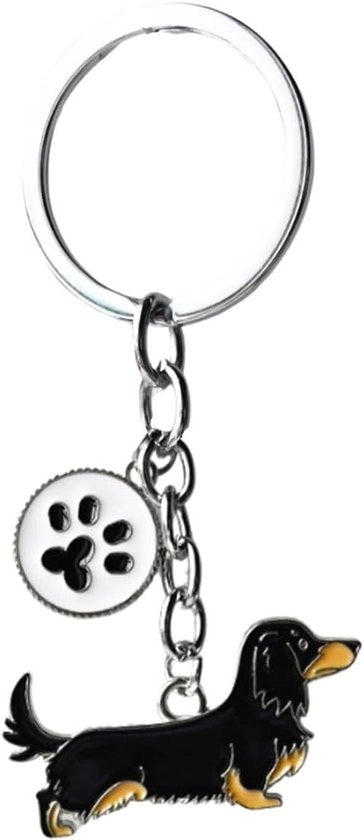 Sostegno per Cane in Metallo con Tasca Carina - Modello Teckel Nero 2.