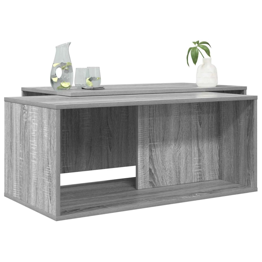 Set di Tavolini da Caffè 2 pcs Grigio Sonoma Legno multistrato 8000265