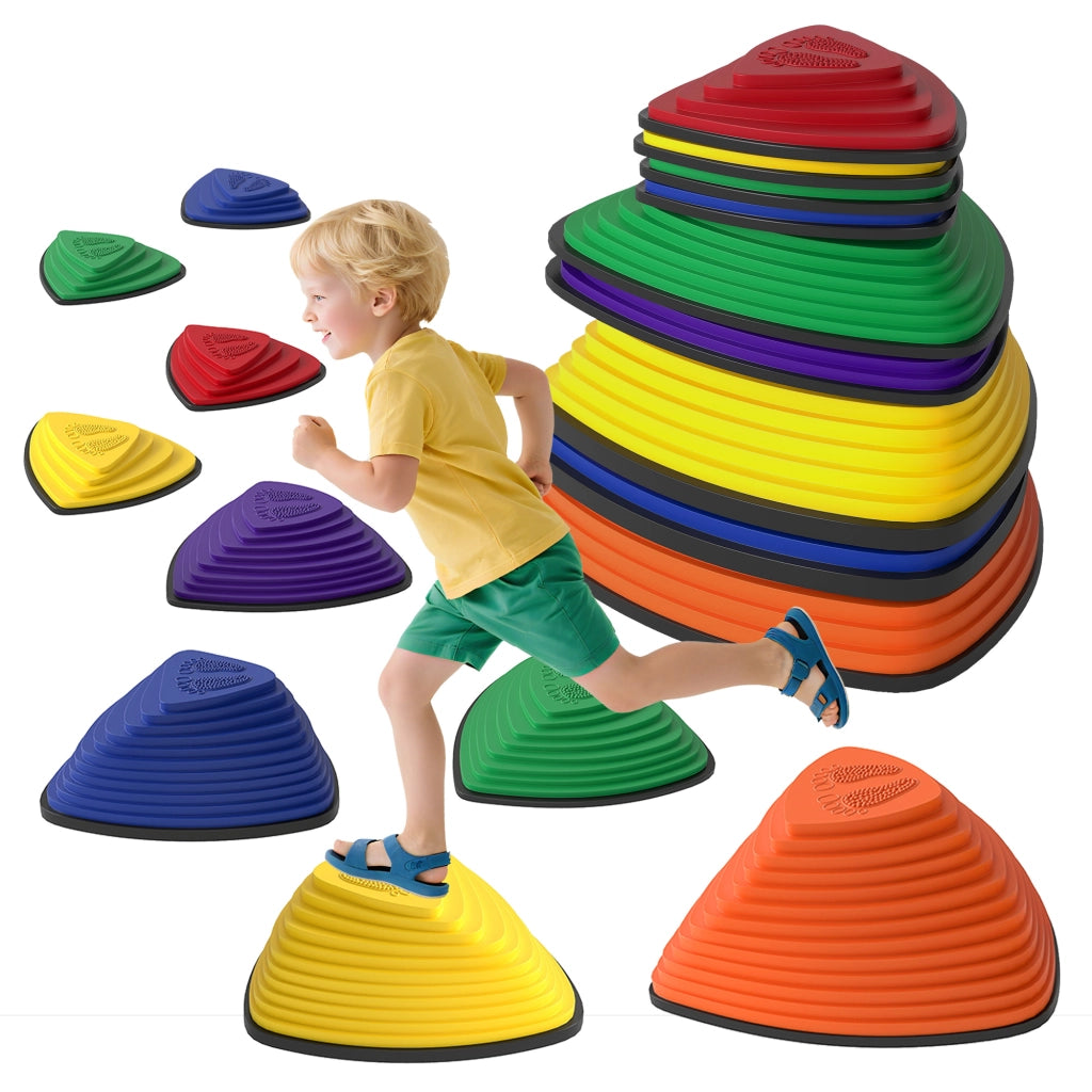 Set Trittsteine Pieghevoli Stapelbar ¨C Zephmum ¨C Bunt 9 Pezzi