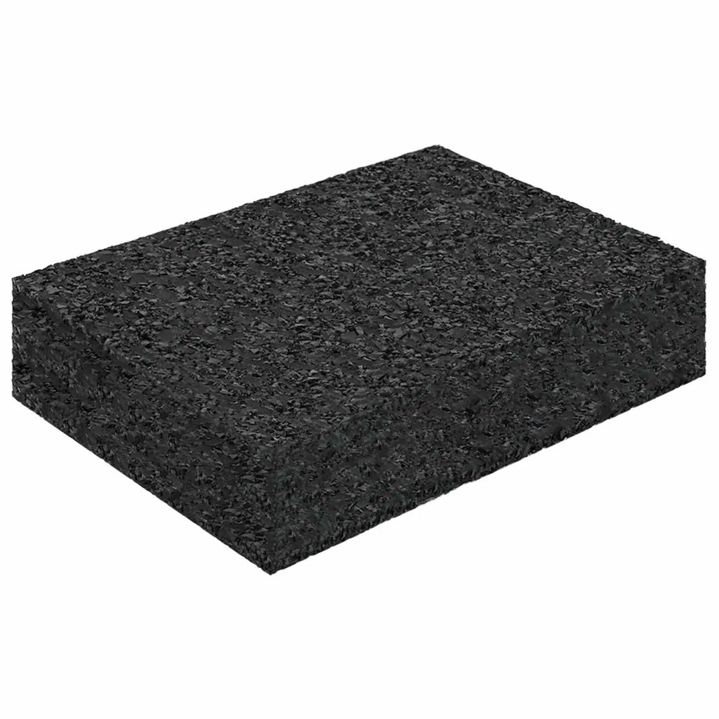 Pad per patio in granuli di gomma 25 pz Nero 9 x 6 x 2 cm CFW9082665