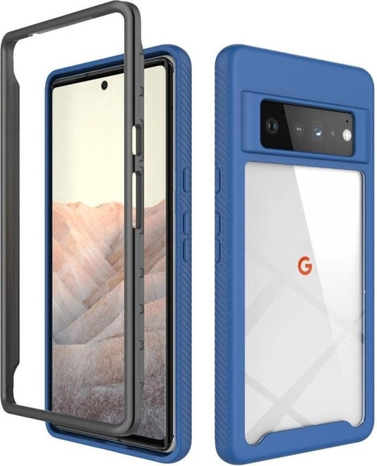 Telaio per Google Pixel 6 Pro, Copertura Schokbestendige, Modello universale, Blu
