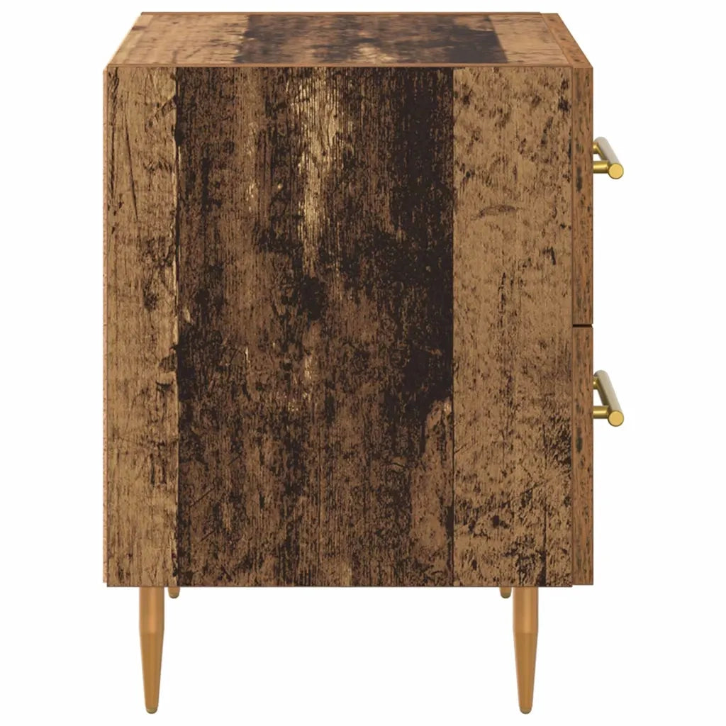 Armadio da Notte 2 pcs Legno vecchio 40 x 35 x 47,5 cm 881996